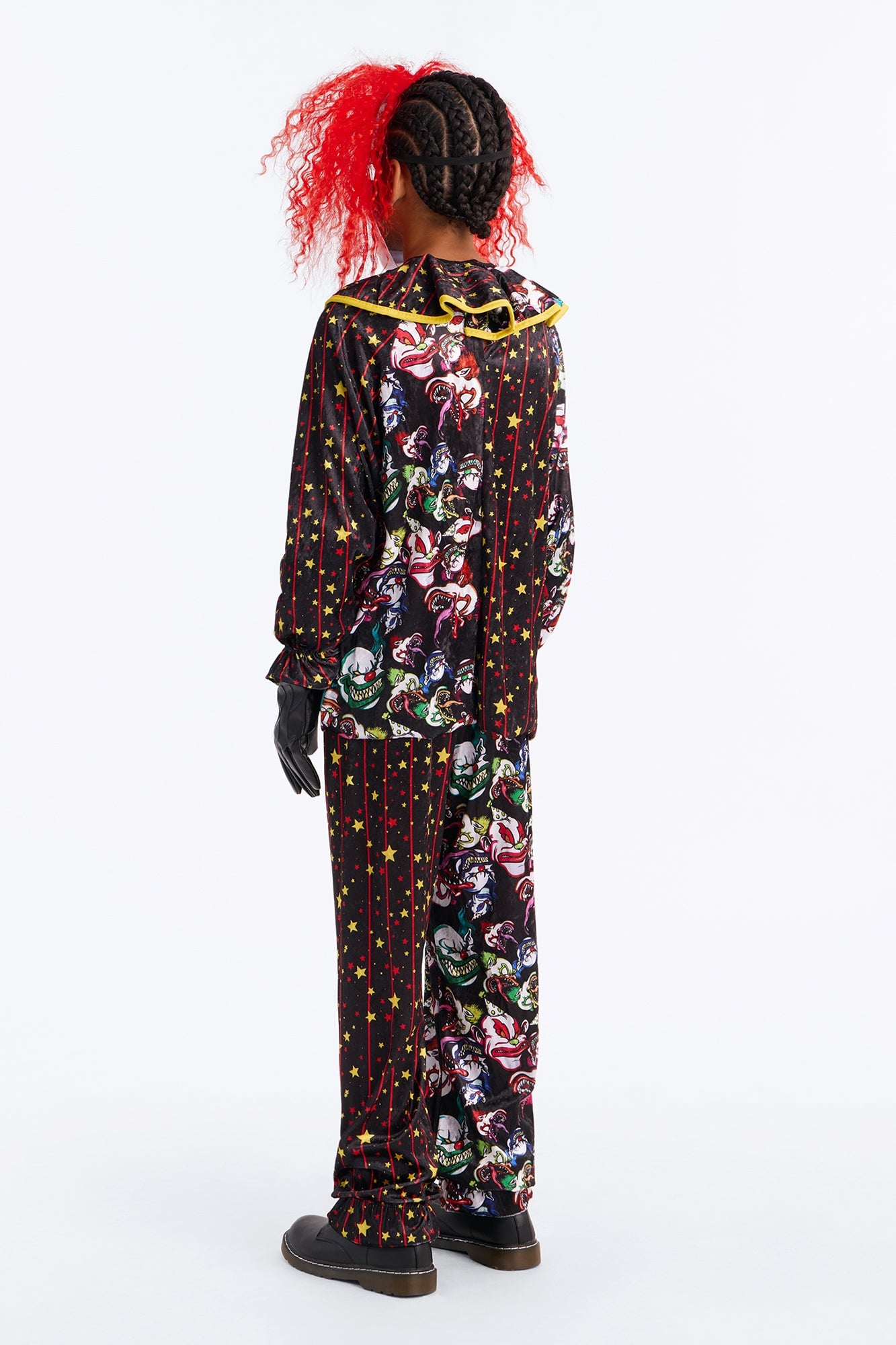 Mini Killer Smile Clown Costume - Black/combo image 3