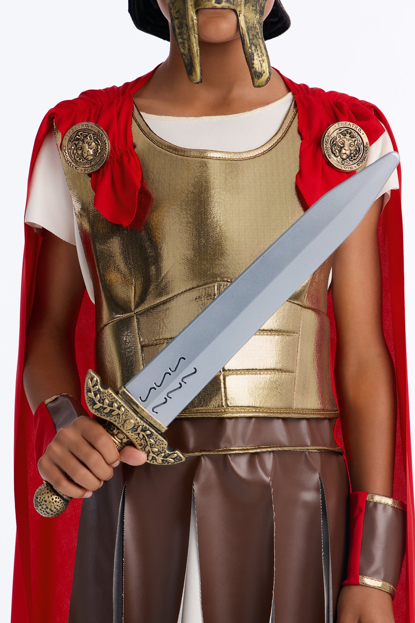 Mini Roman Guard Costume - Gold/combo image 5