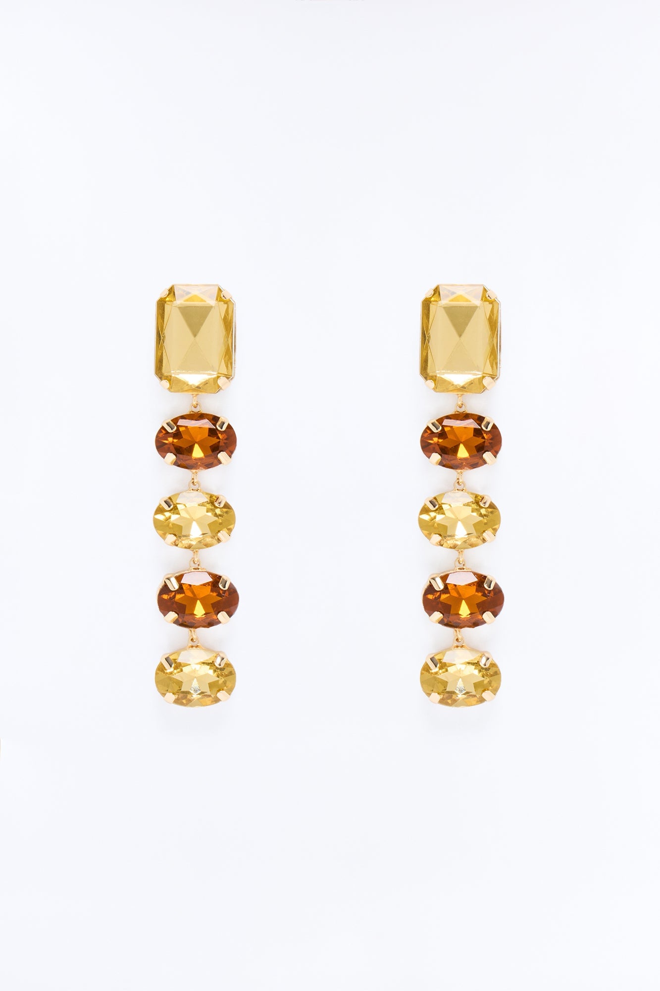 Lost Interest Drop Earrings - Brown/combo image 3