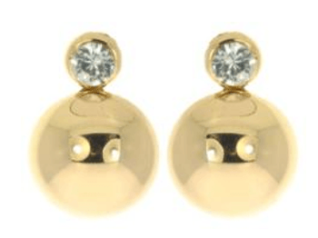 Point Made Drop Earrings - Gold image 3