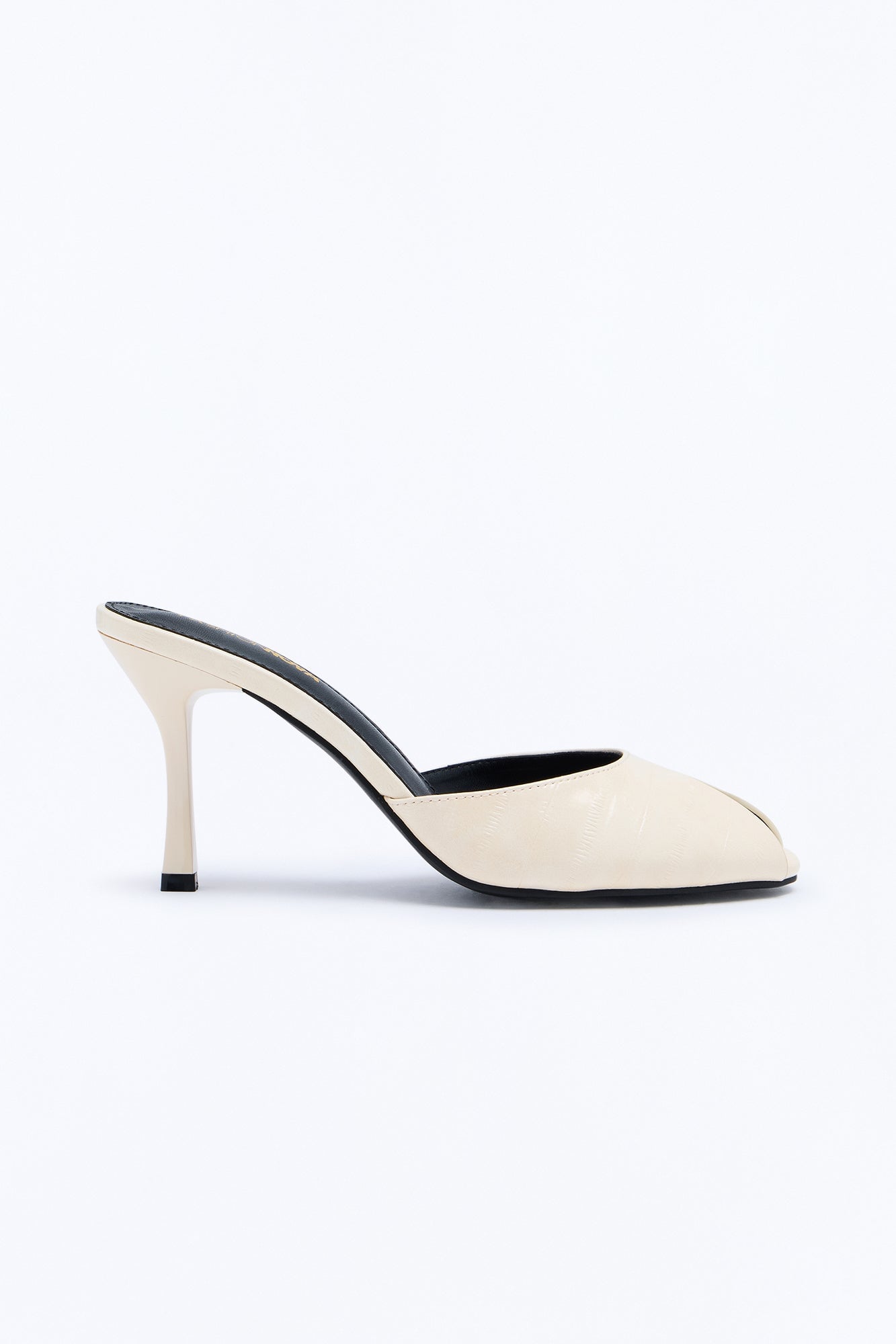 Play Nice Peep Toe Heels - Ivory image 3