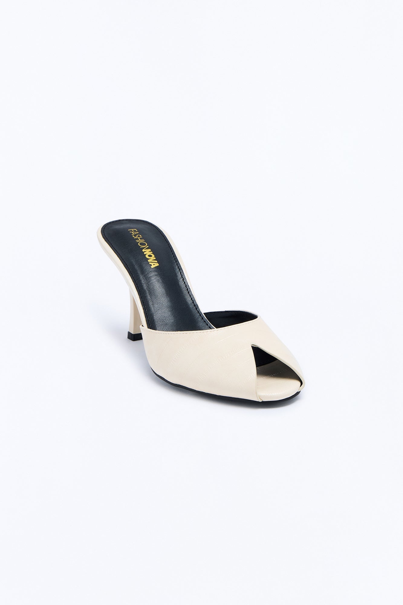 Play Nice Peep Toe Heels - Ivory image 4
