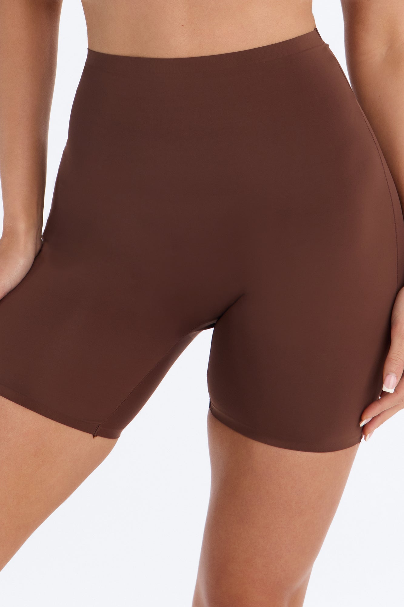 Soft Fit Smoothing Microfiber Boyshort Panty - Chestnut image 4