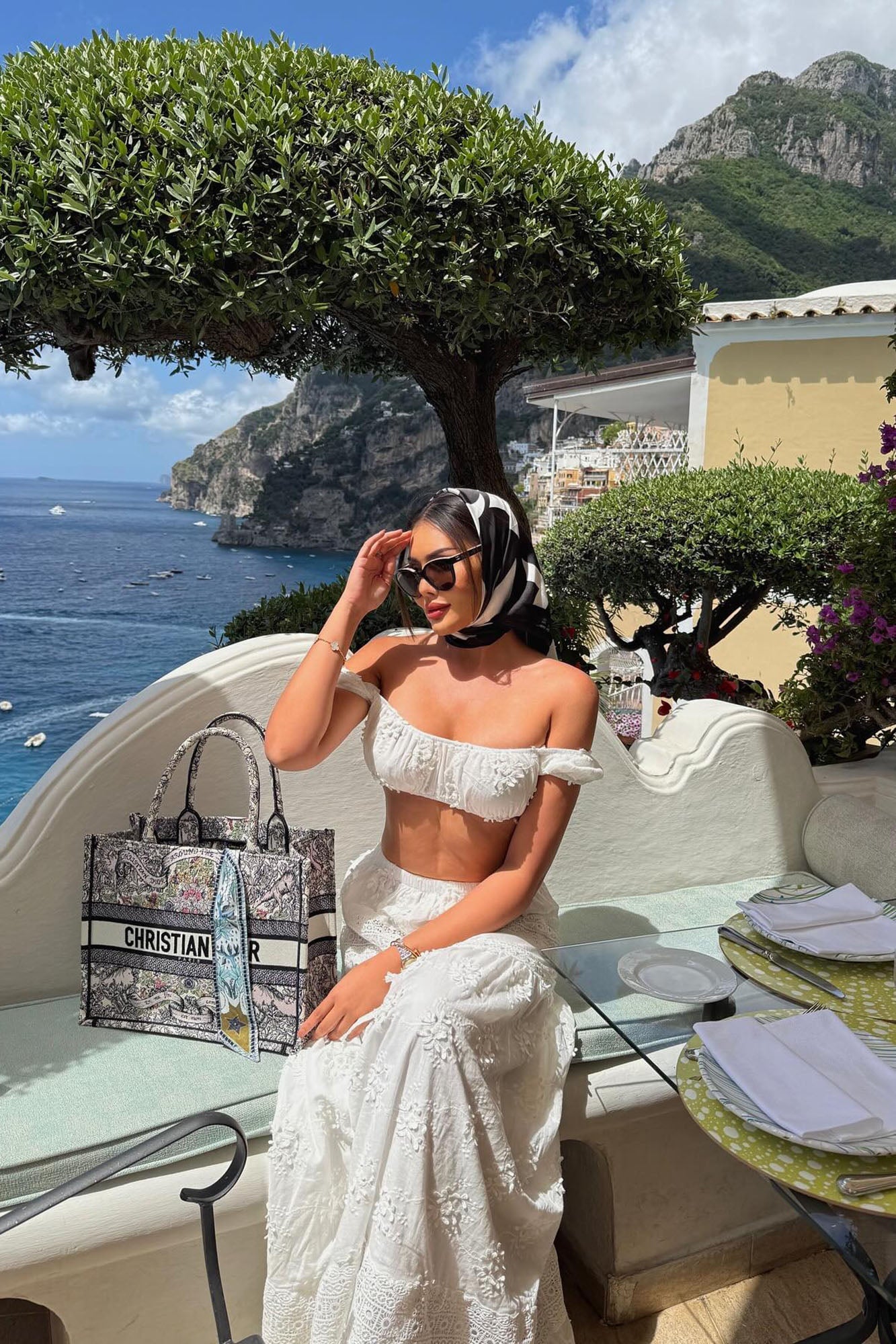 Becca Maxi Skirt Set - White image 2
