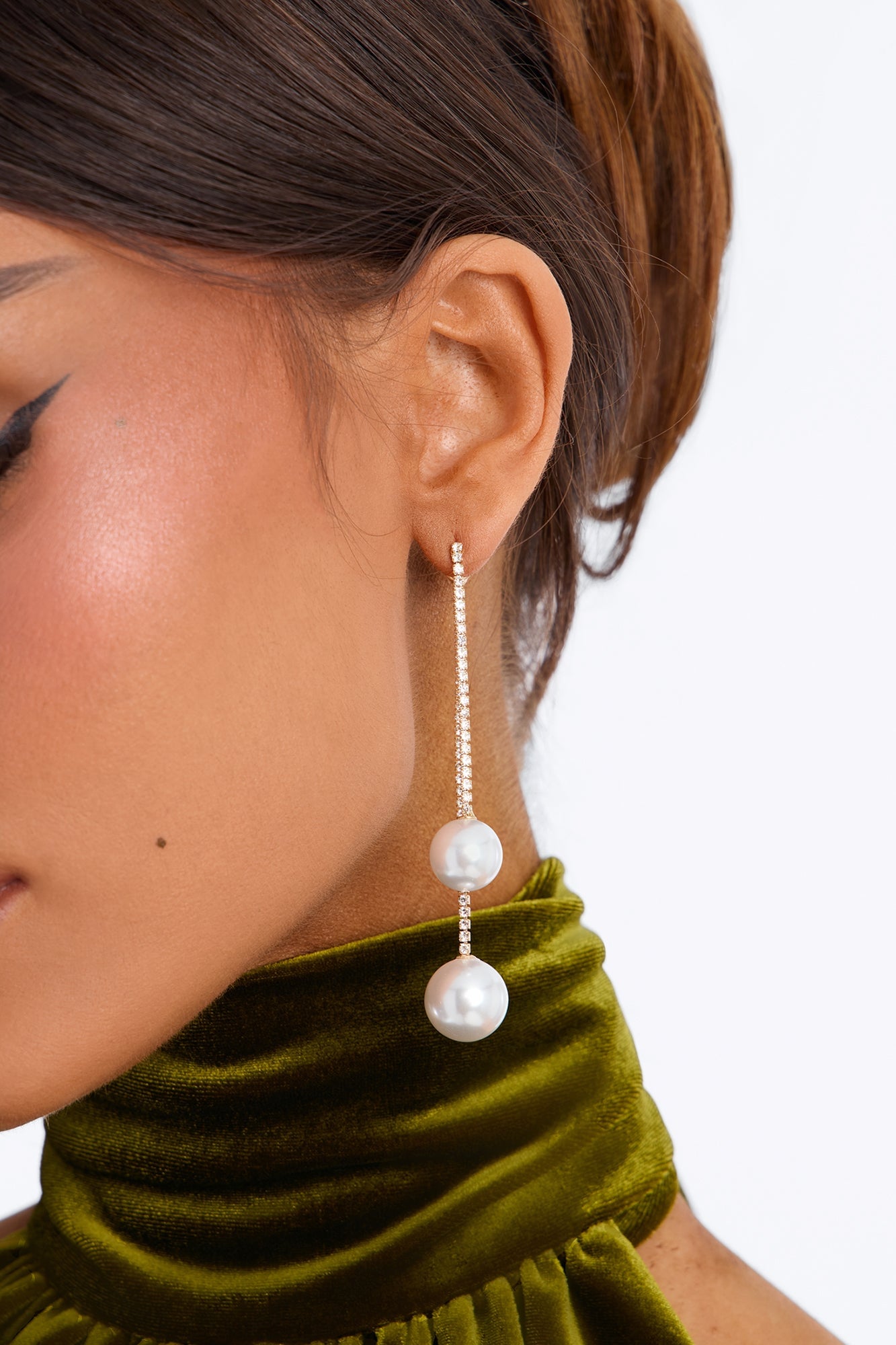 See Me Tonight Drop Earrings - Gold image 2