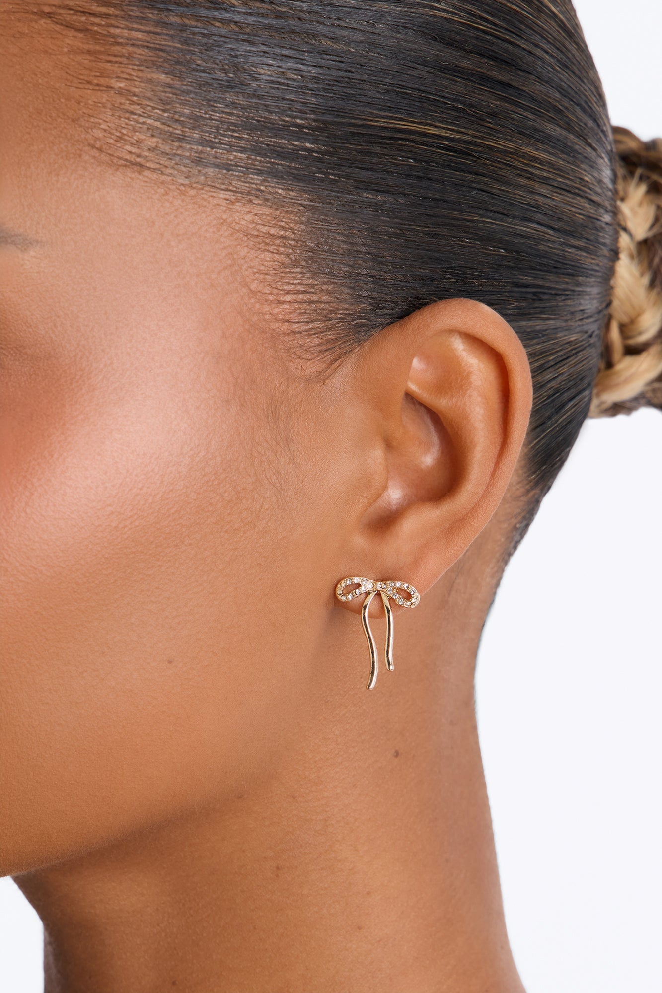 Love Me More Stud Earrings - Gold image 2