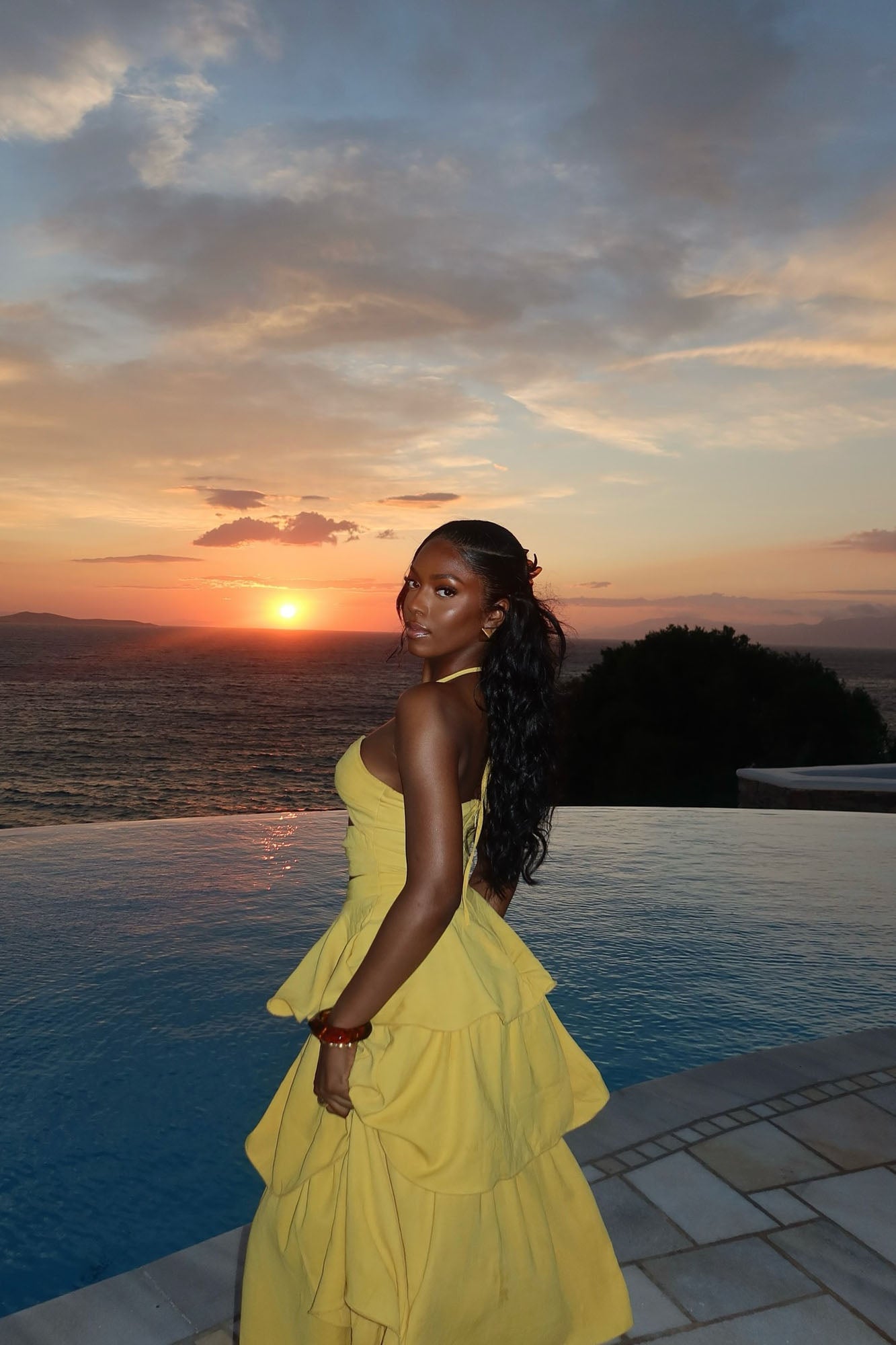 Harper Tiered Maxi Dress - Yellow image 7
