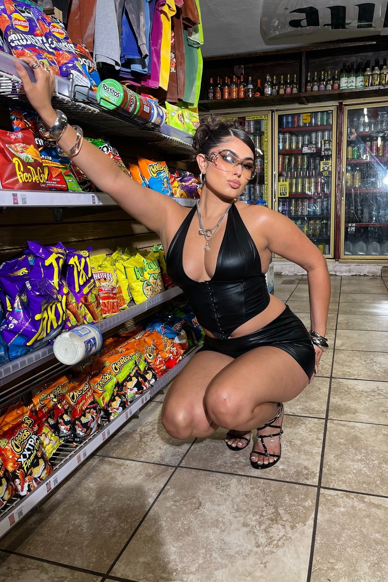 Maddie Micro Mini Skirt Set - Black image 8