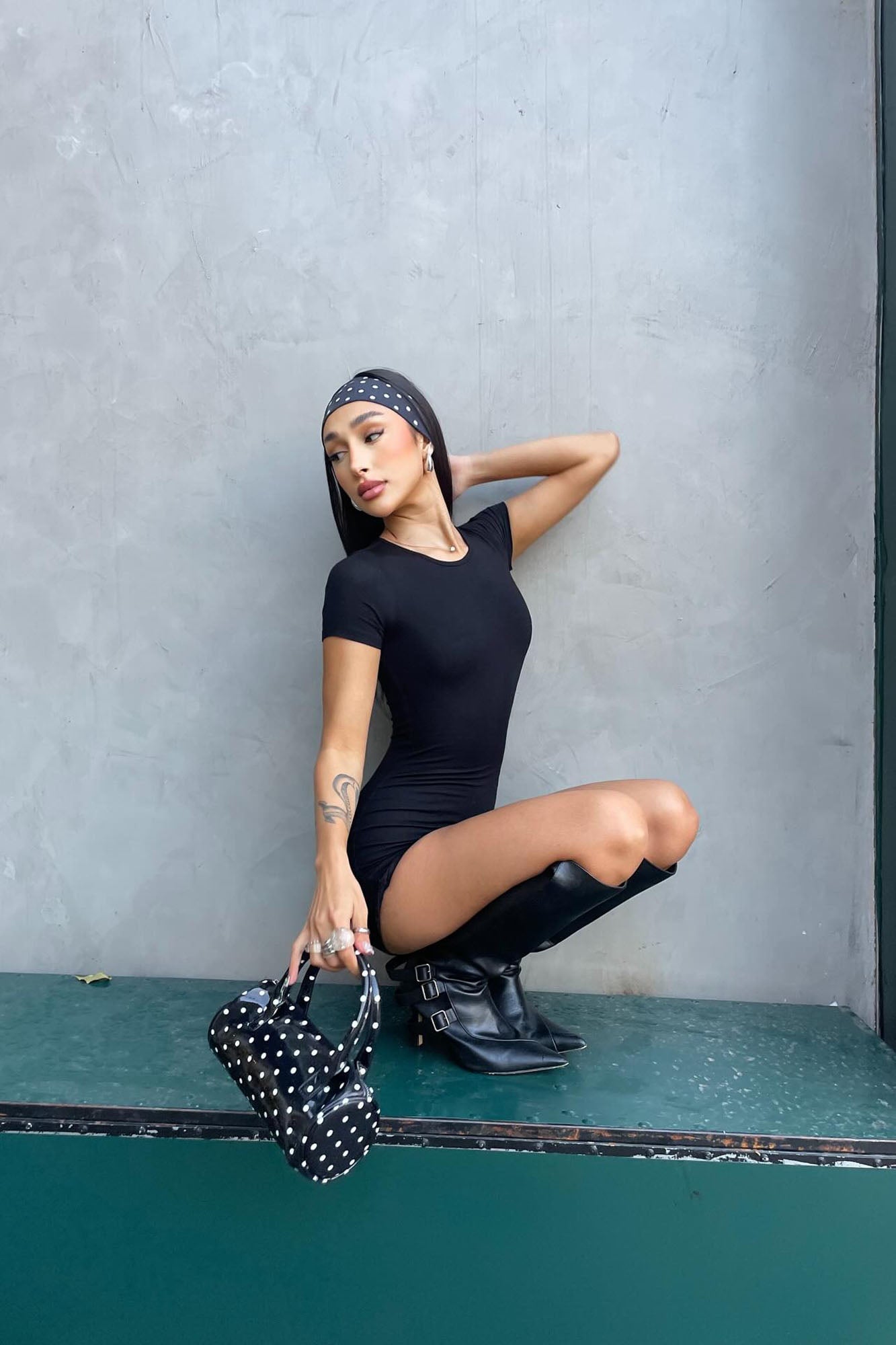 Bree Butter Snatched Romper - Black image 5