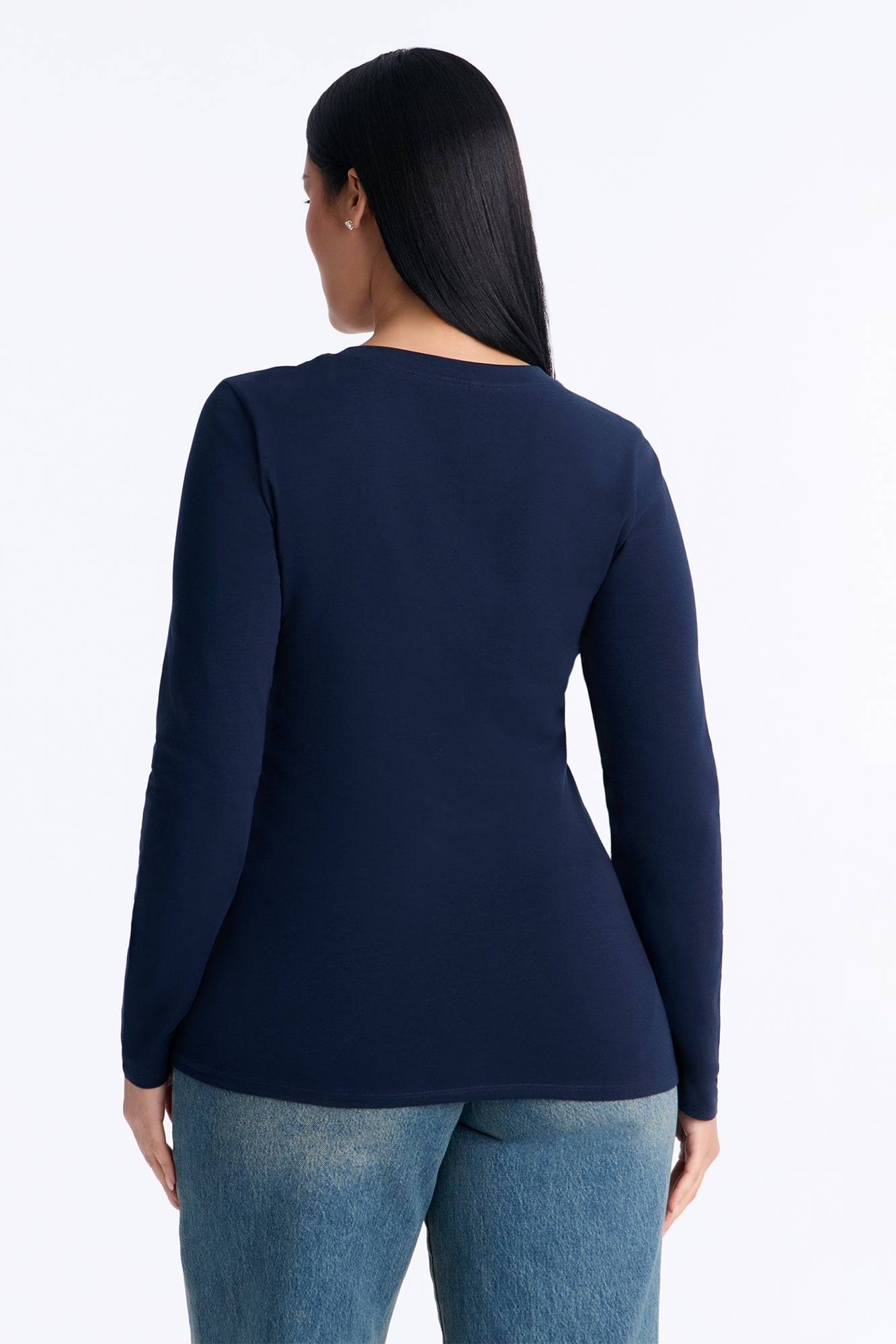 Sabrina Long Sleeve Tee - Navy image 4
