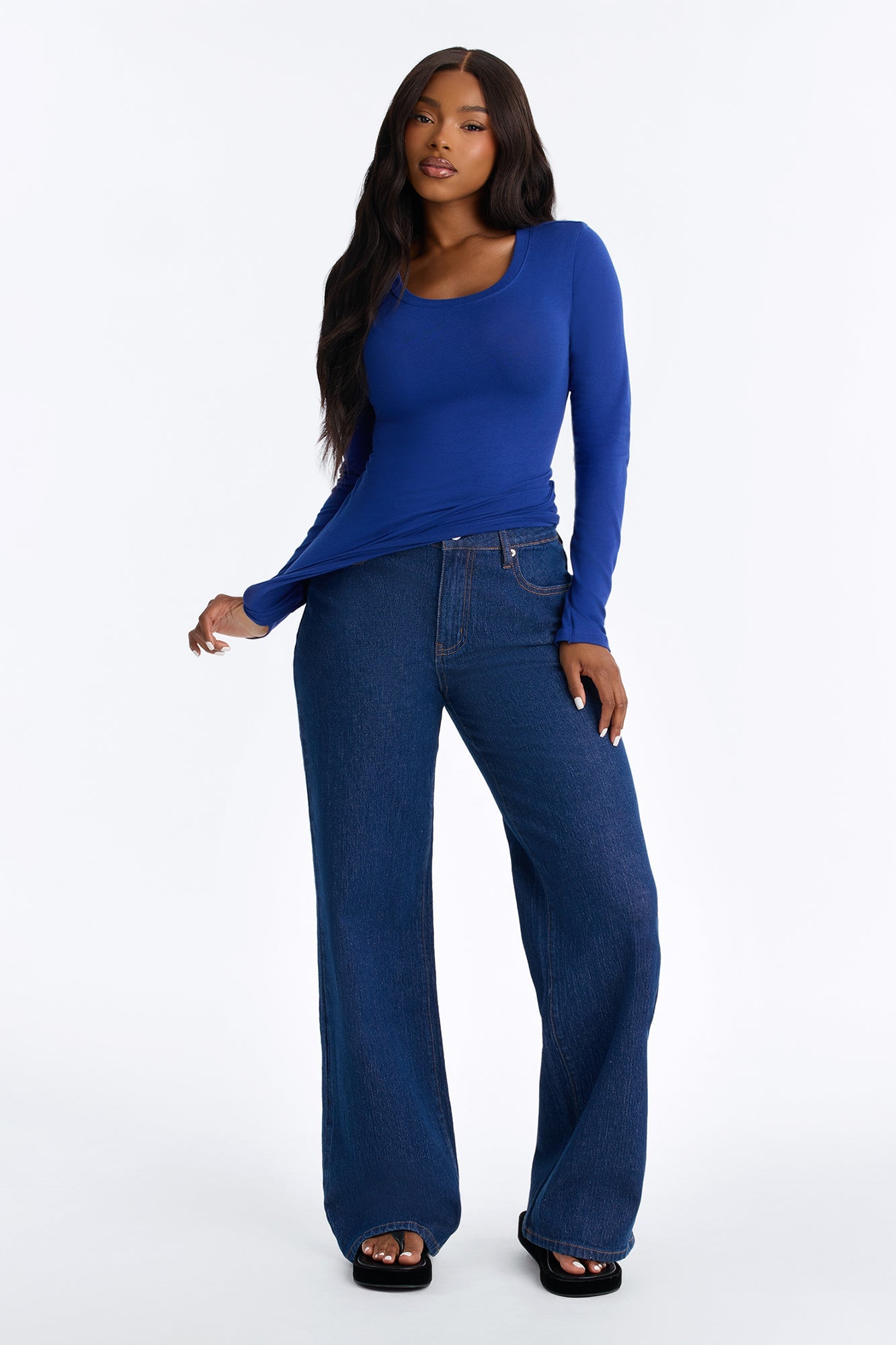 Sabrina Long Sleeve Tee - Royal image 2