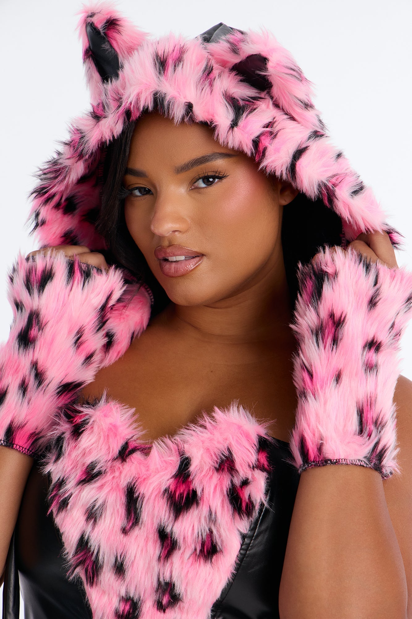 Purr And Prey 5 Piece Costume Set - Pink/combo image 3