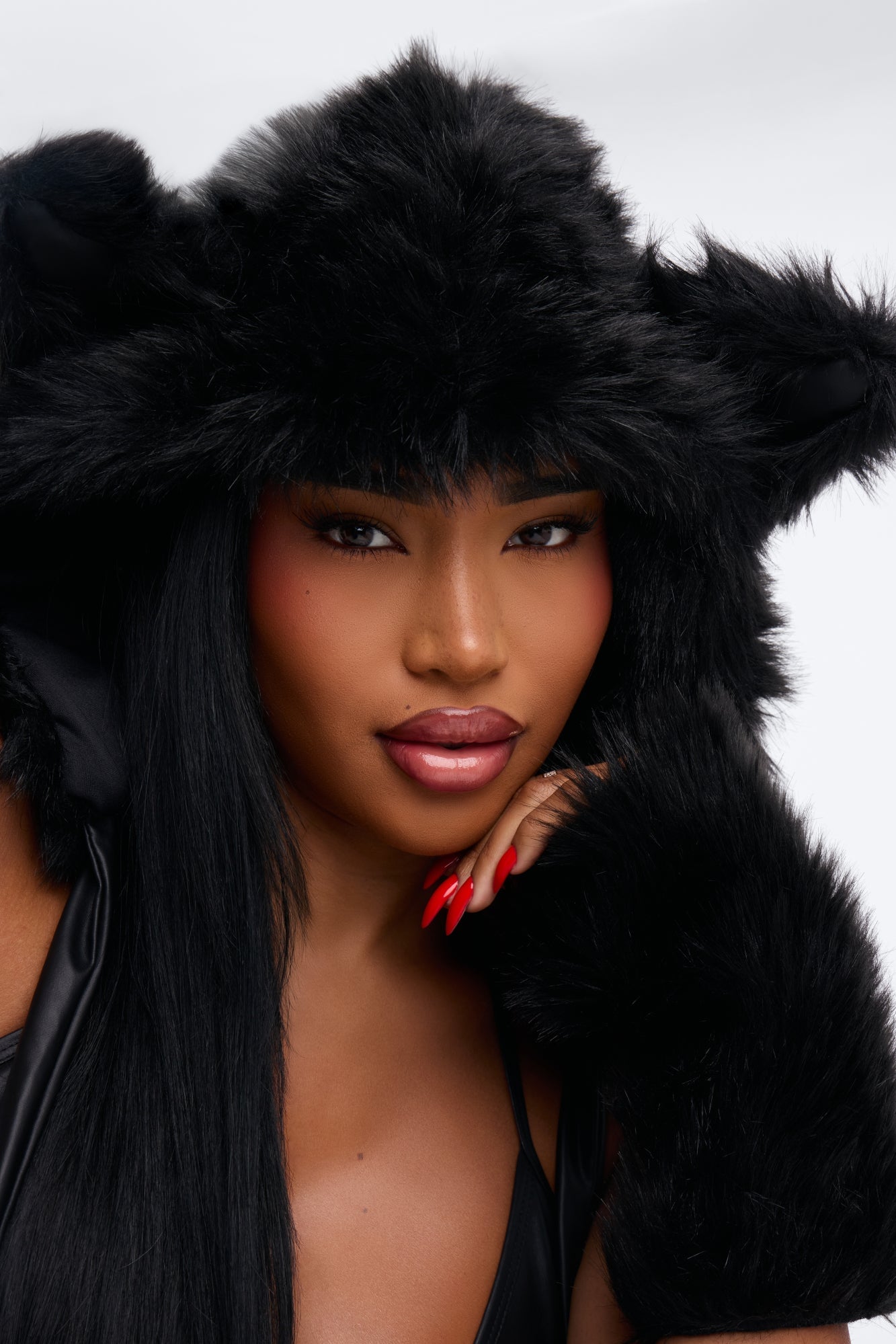 Nocturnal Kitten 5 Piece Costume Set - Black image 8