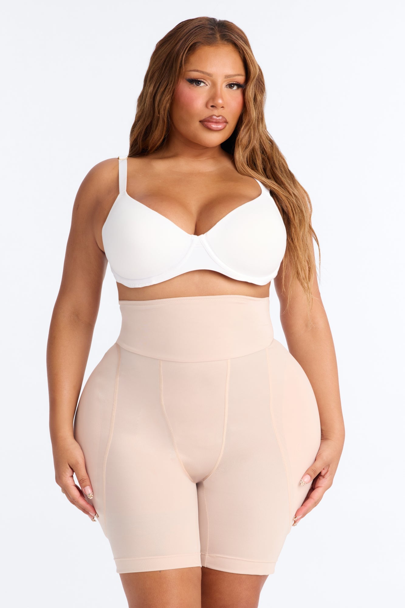 Looking Curvy Padded Hips Shapewear Short - Nude image 1