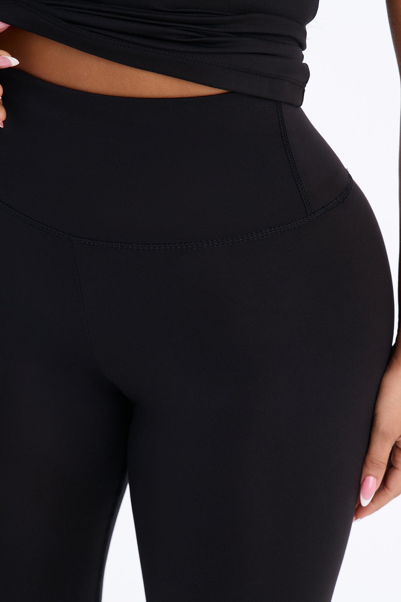Myla Tricot Lounge Flare Pant - Black image 6