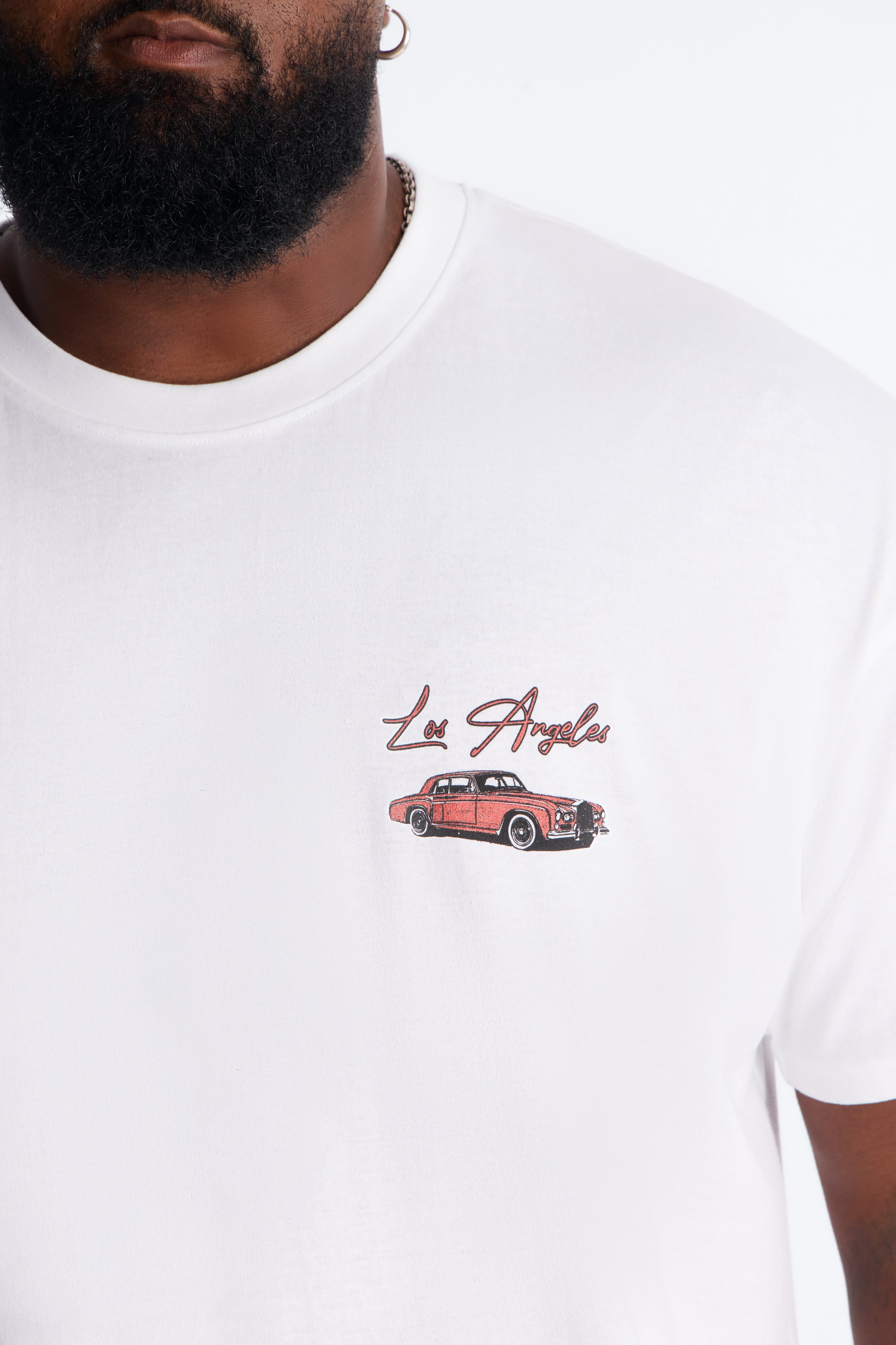 Los Angeles Vacay Oversized Short Sleeve Tee - White image 4