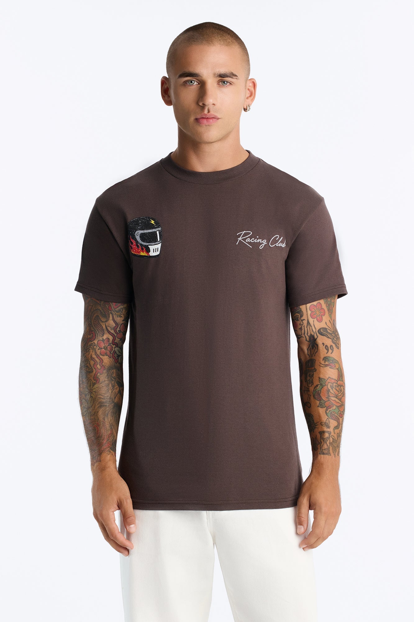 Driver Racing Club Oversized Short Sleeve Tee - Brown image 6