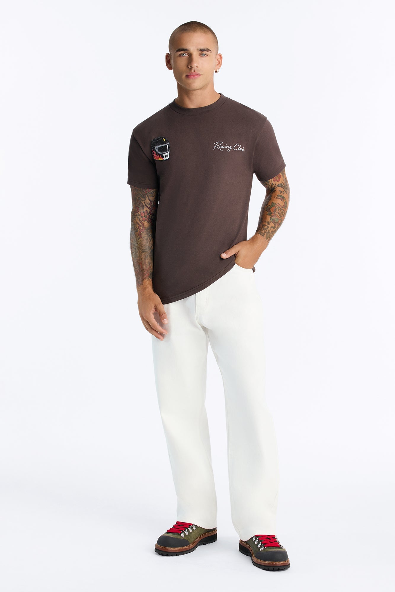 Driver Racing Club Oversized Short Sleeve Tee - Brown image 7