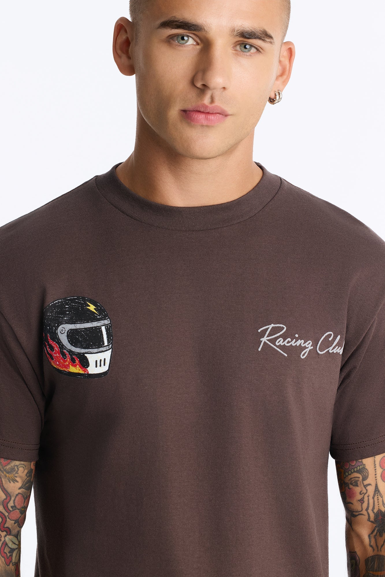 Driver Racing Club Oversized Short Sleeve Tee - Brown image 8