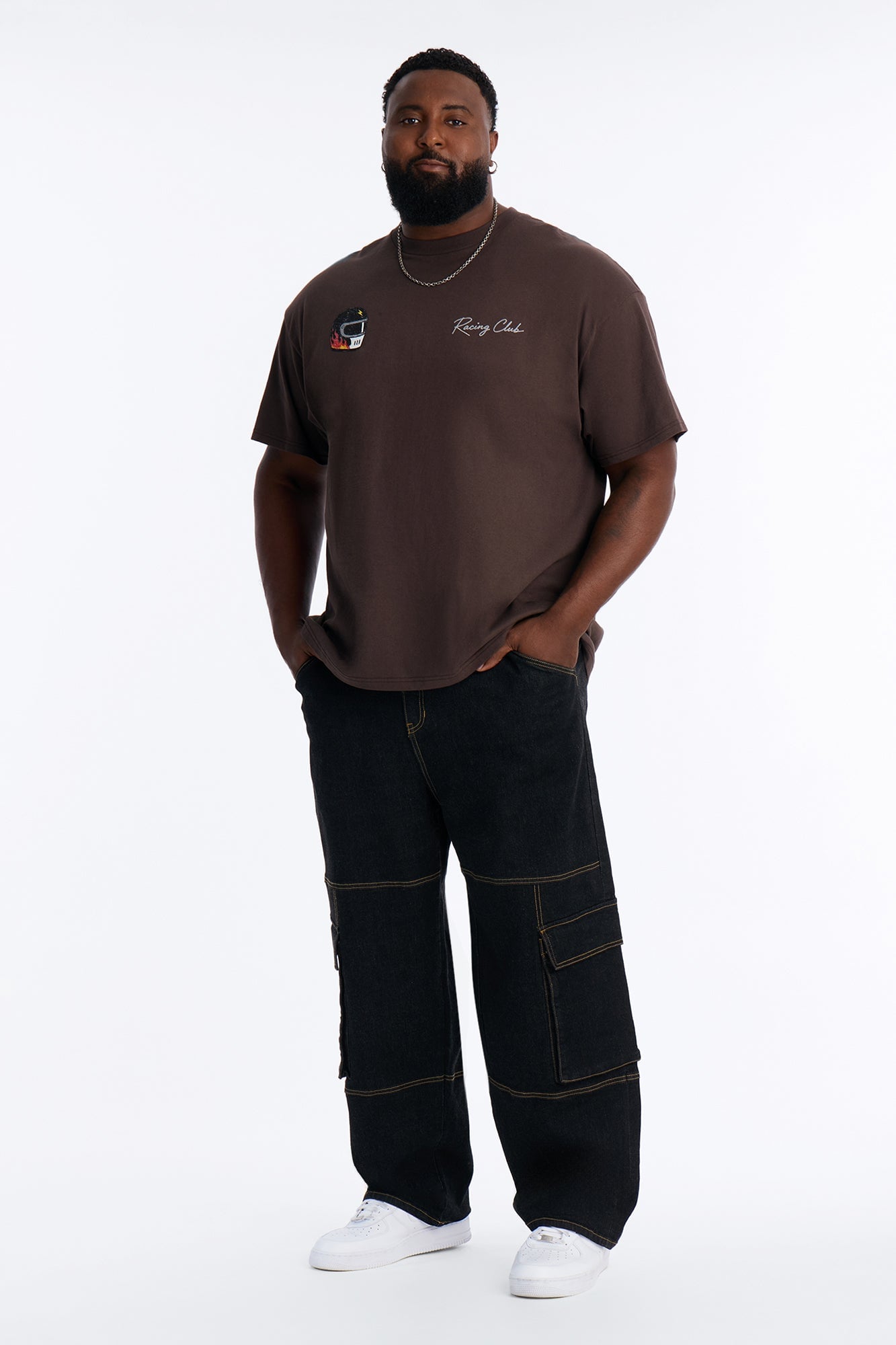 Driver Racing Club Oversized Short Sleeve Tee - Brown image 2