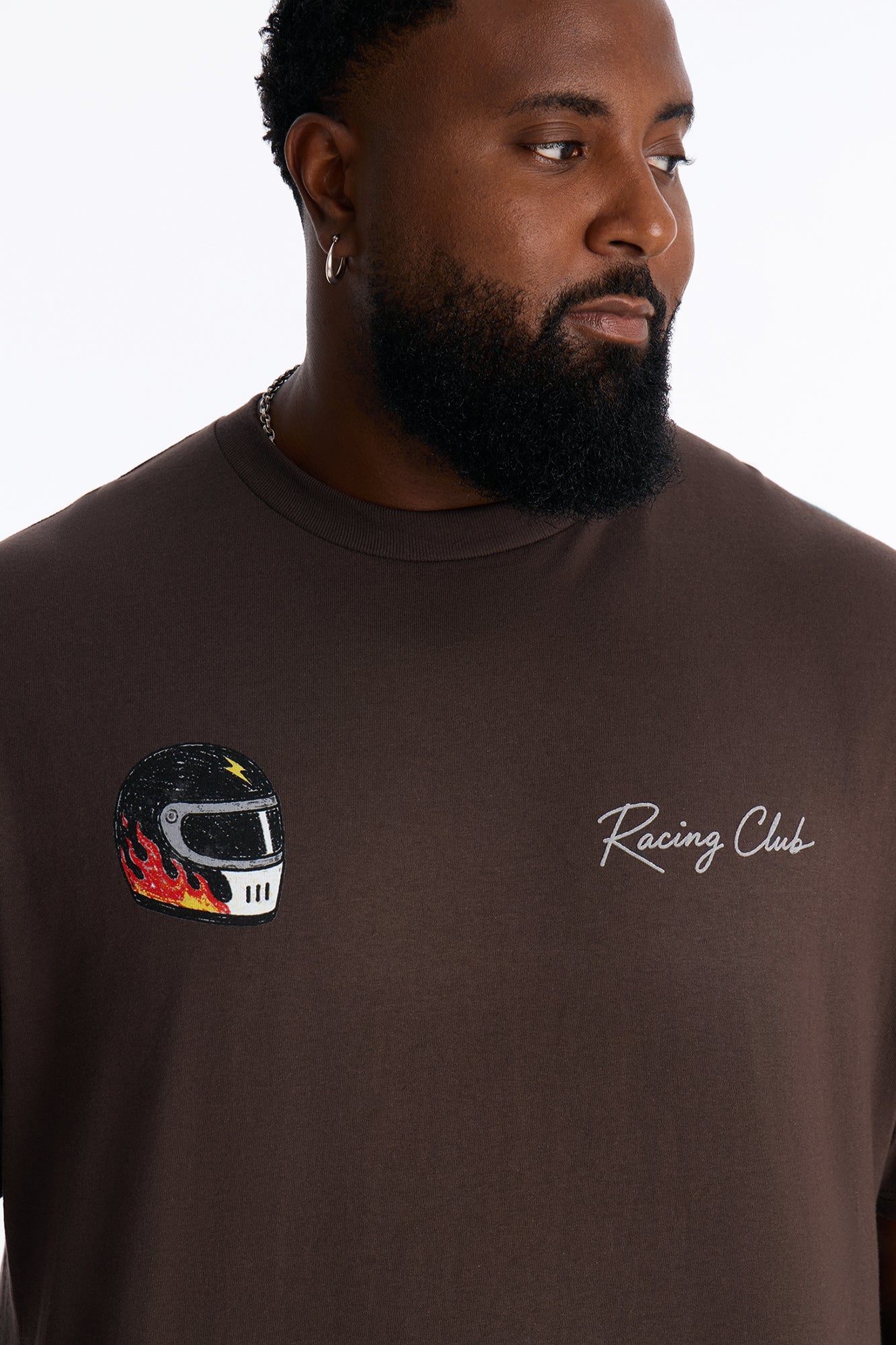 Driver Racing Club Oversized Short Sleeve Tee - Brown image 3