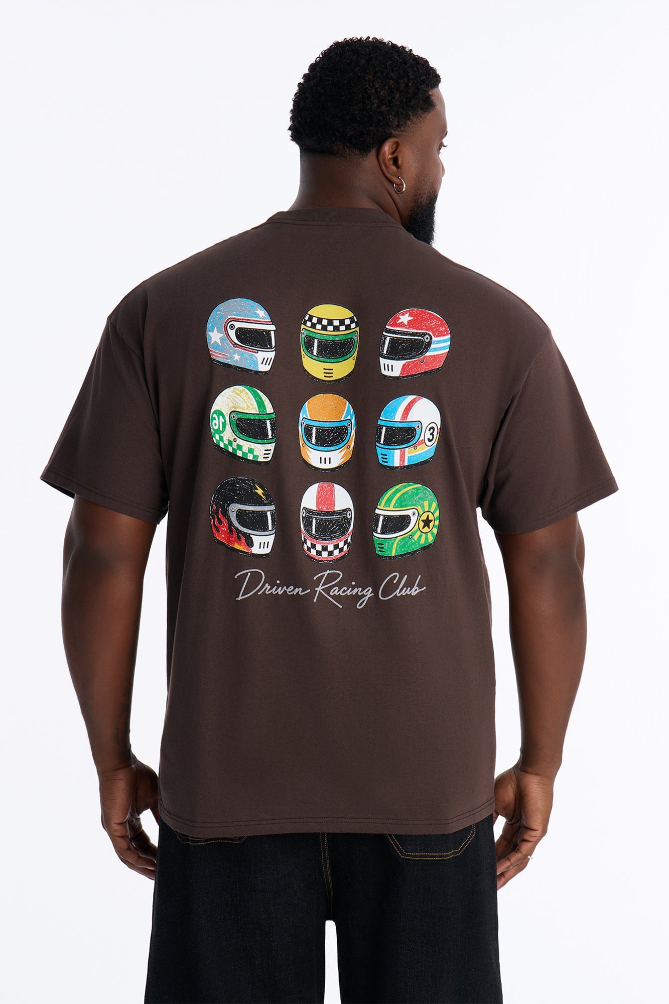 Driver Racing Club Oversized Short Sleeve Tee - Brown image 4