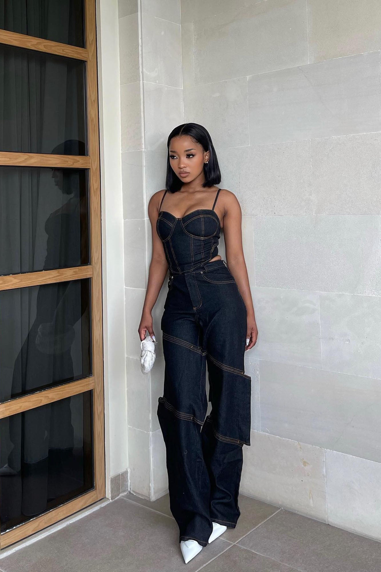 Jenny Denim Pant Set - Dark Wash image 8