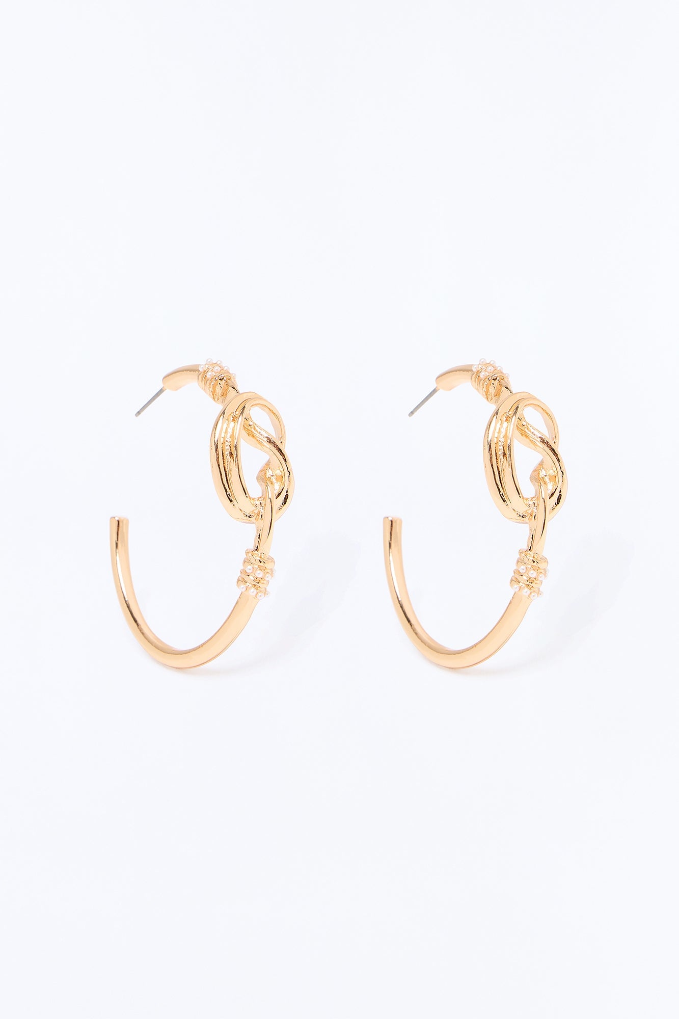 Infinity And Beyond Hoop Earrings - Gold image 3