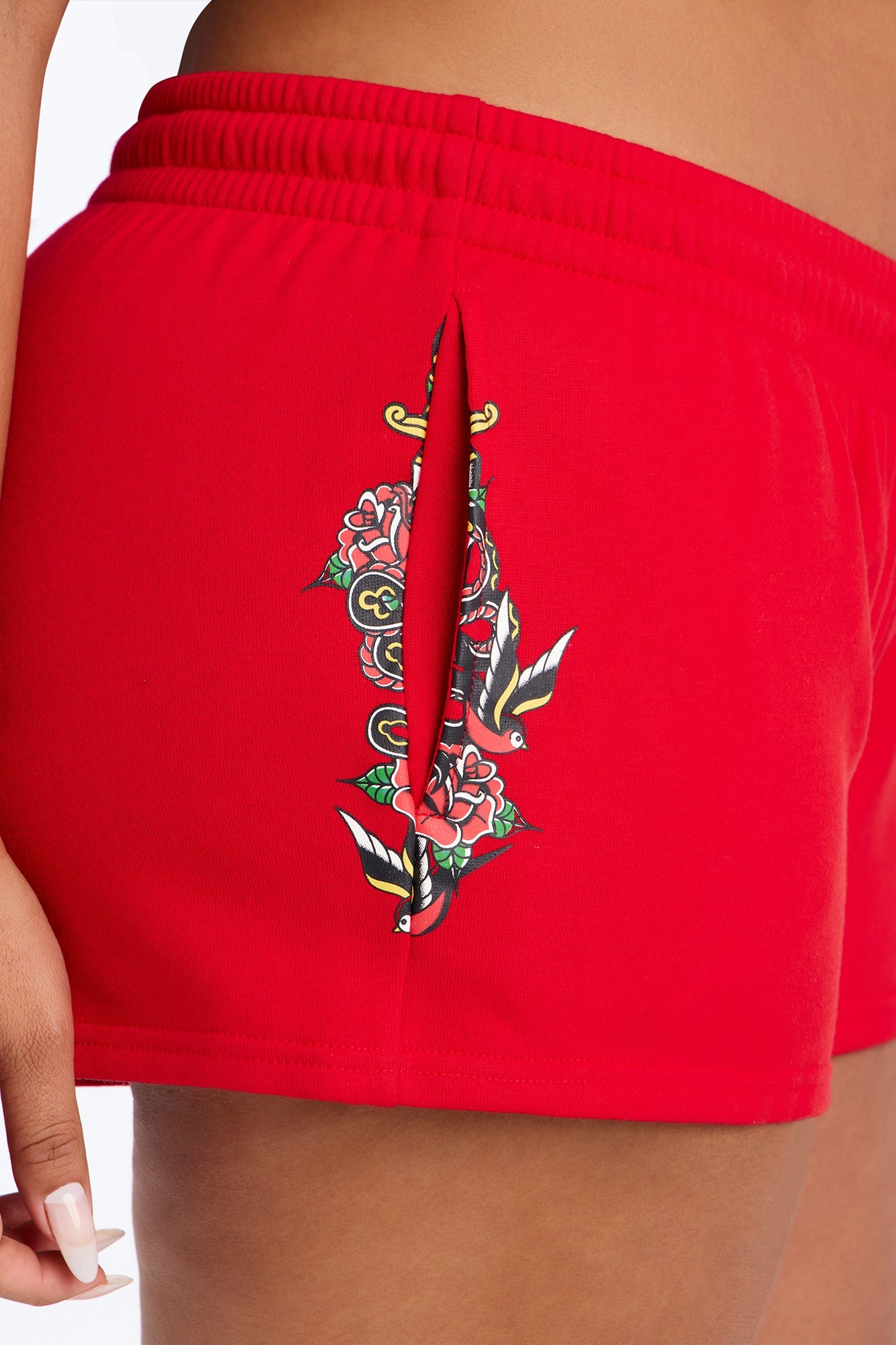 Betty Boop Tattoo Short - Red image 5