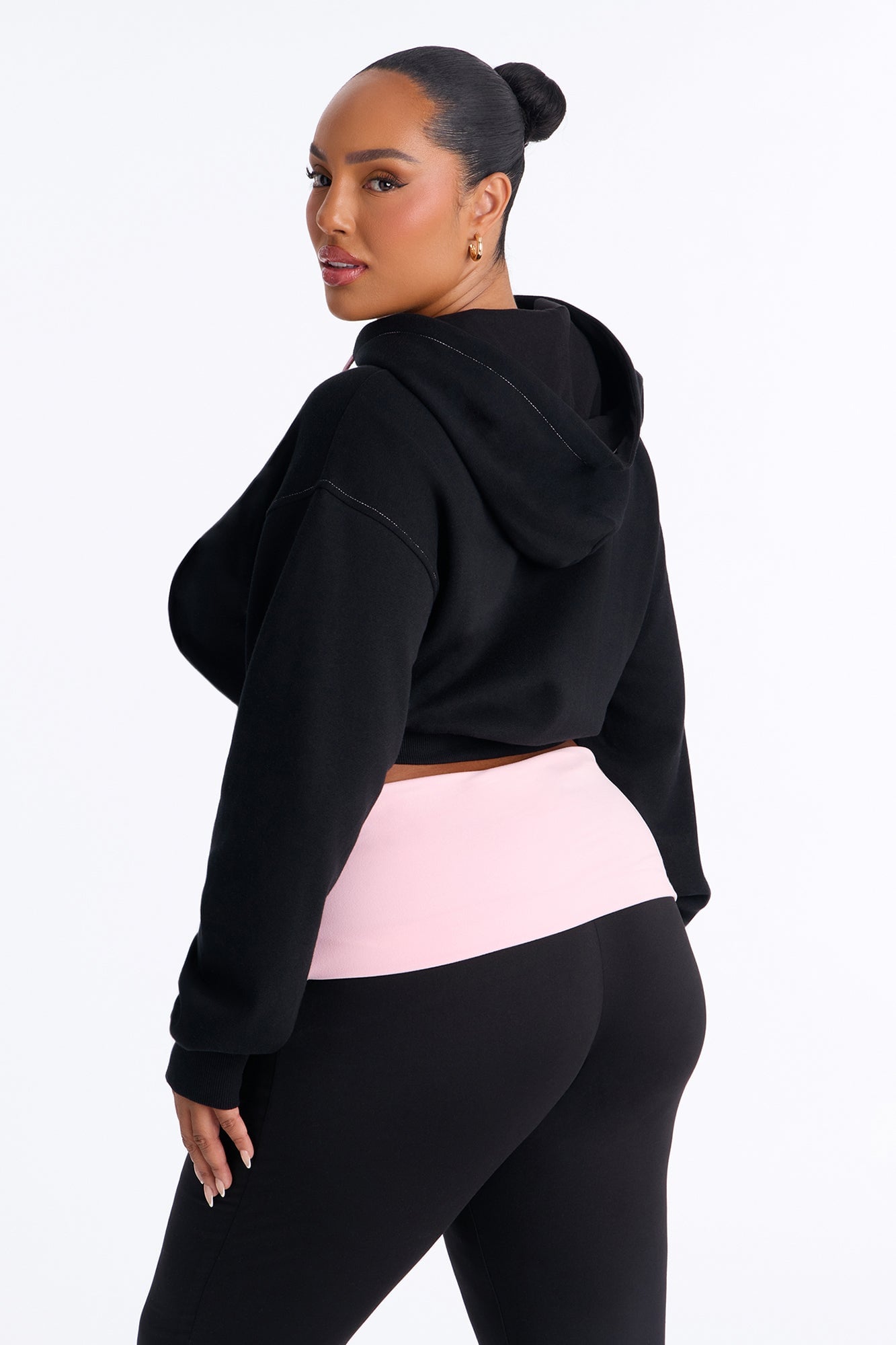 PINK London Kisses Zip-Up Sweatshirt - Black/combo image 3