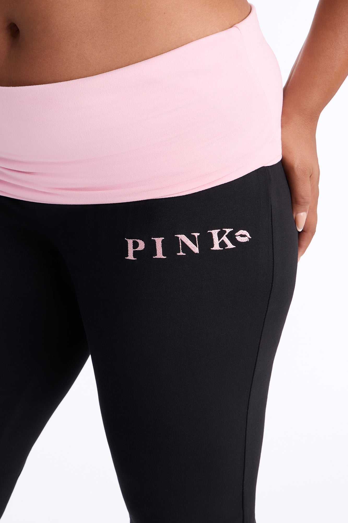 PINK London Kisses Flare Leg Pant - Black/combo image 4