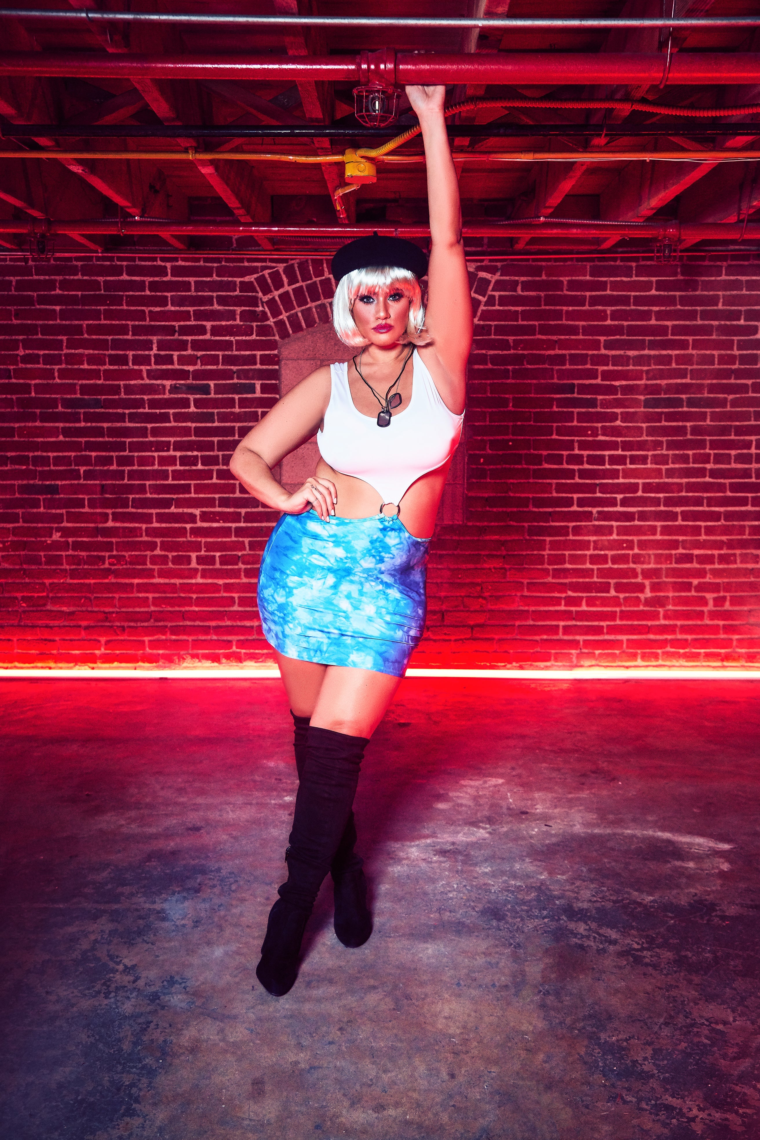 Pretty Lady 3 Piece Costume Set - Blue/combo image 6