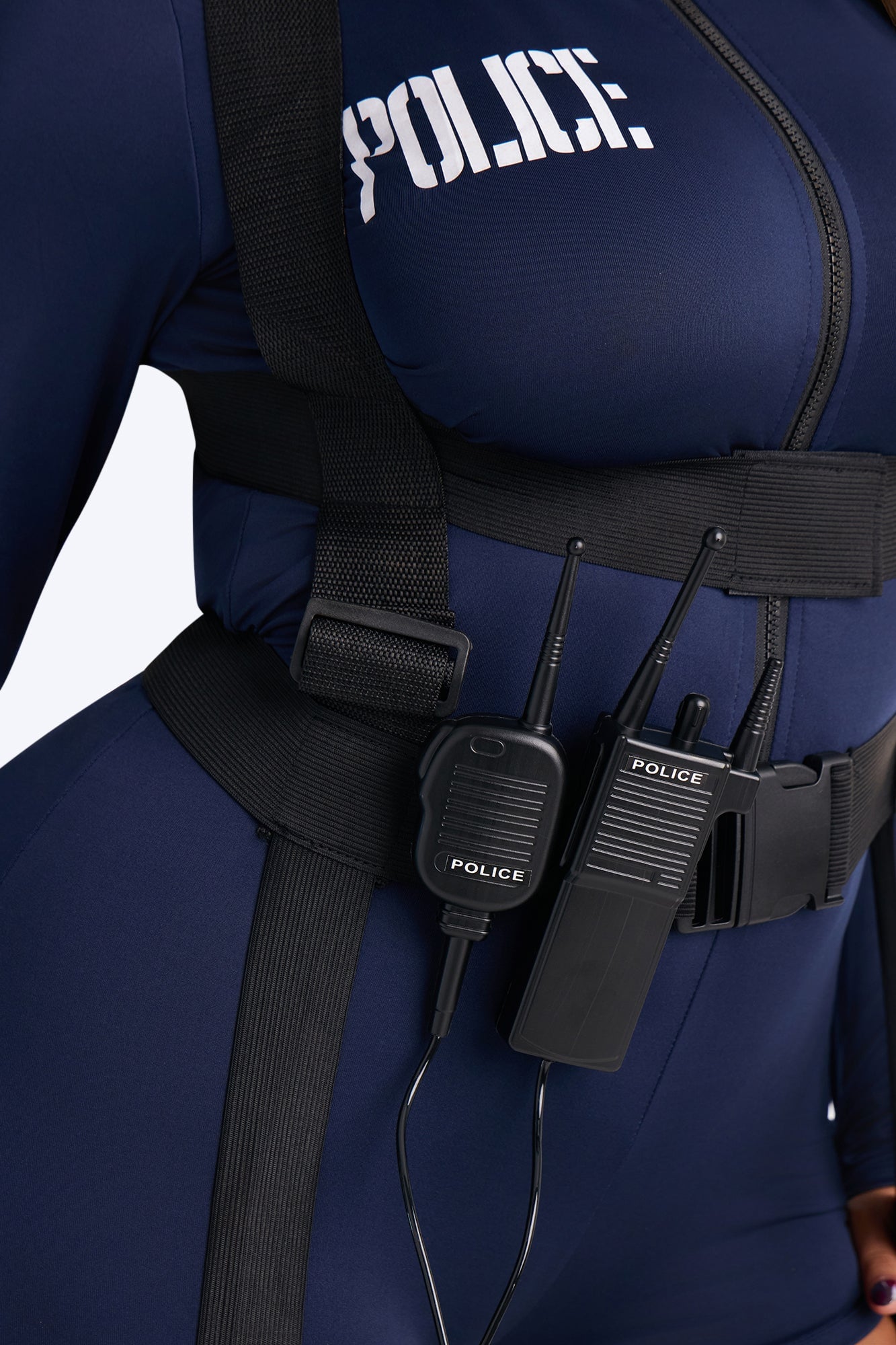 Sultry Police 6 Piece Costume Set - Blue/combo image 3