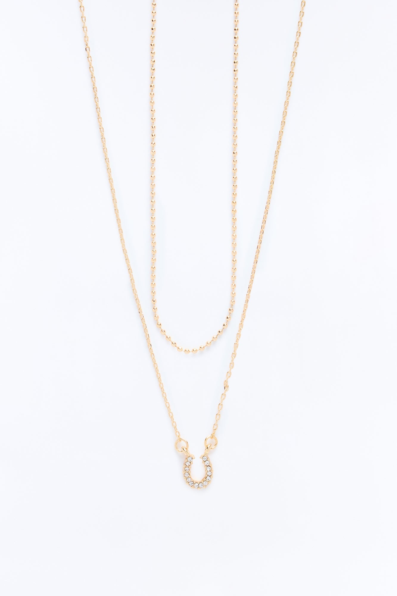Luckiest One Layered Necklace - Gold image 3