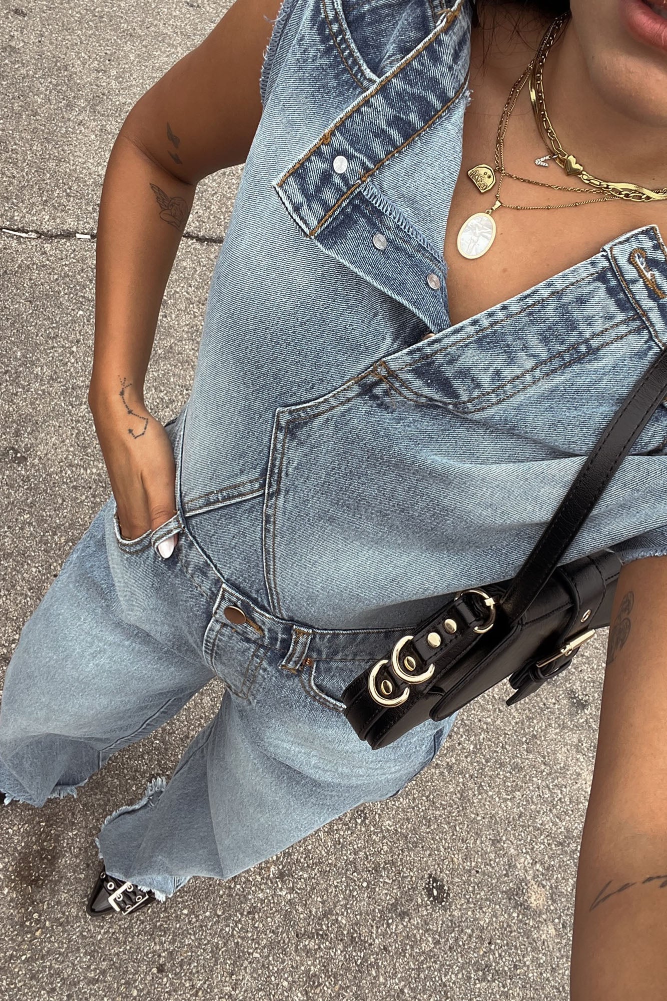 Dakota Denim Jumpsuit - Denim image 7