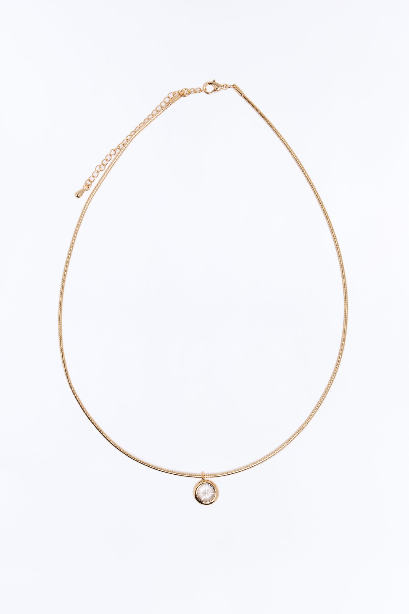 Lumi Rhinestone Necklace - Gold image 3