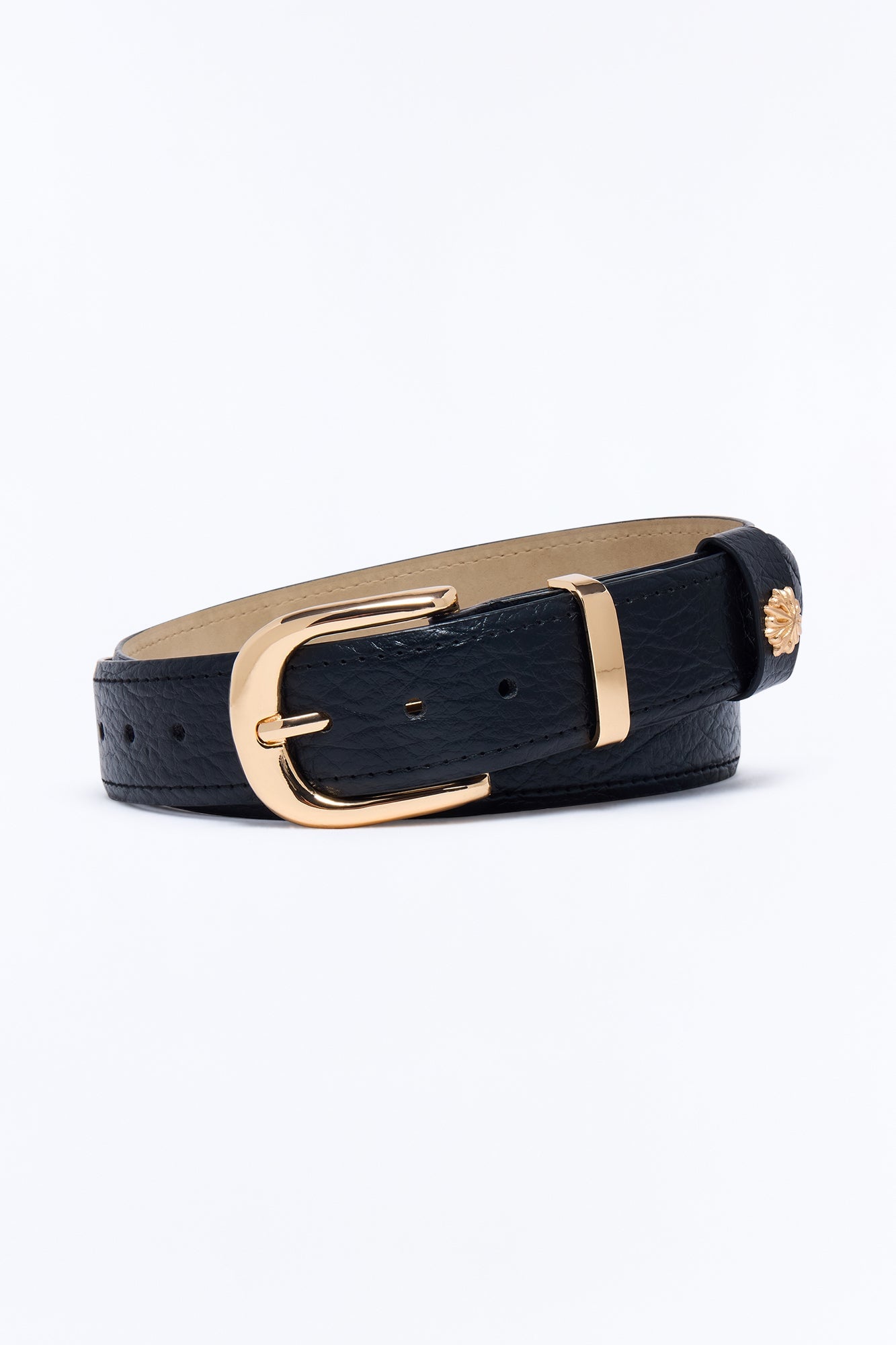 Starbound Faux Leather Belt - Gold/Black image 3