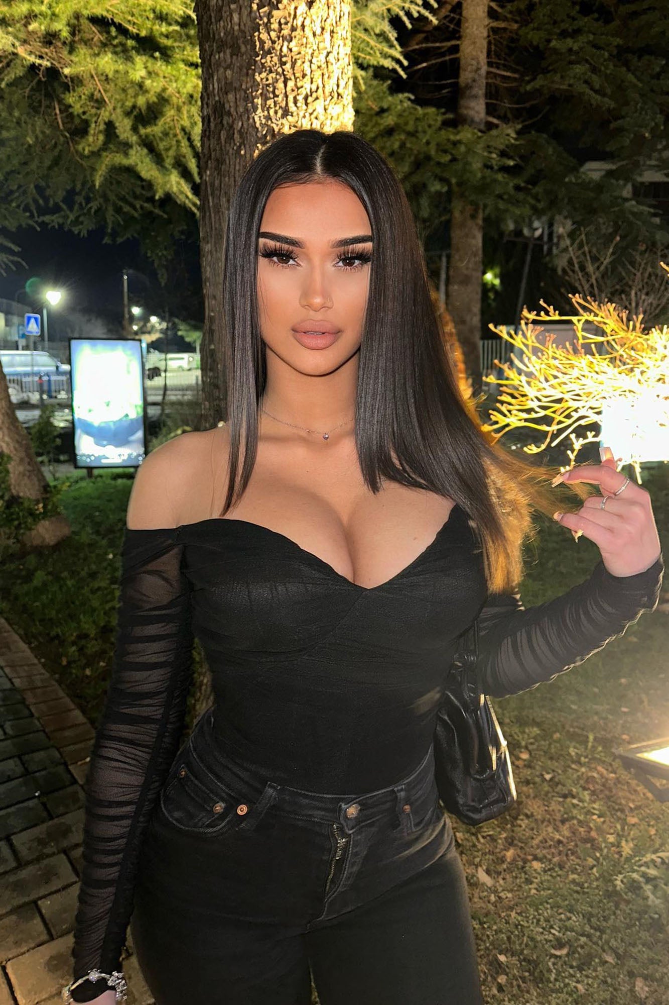 A Hot Mesh Bodysuit - Black image 8