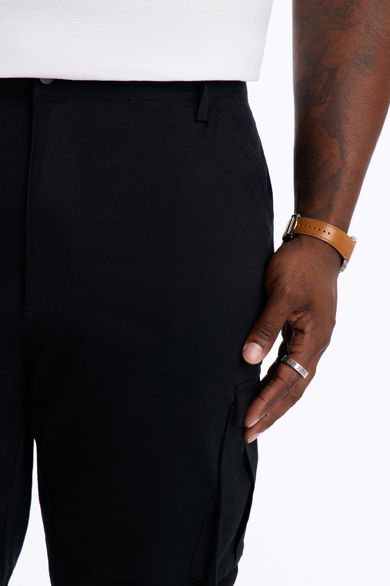 Summer Games Stacked Skinny Flare - Black image 3