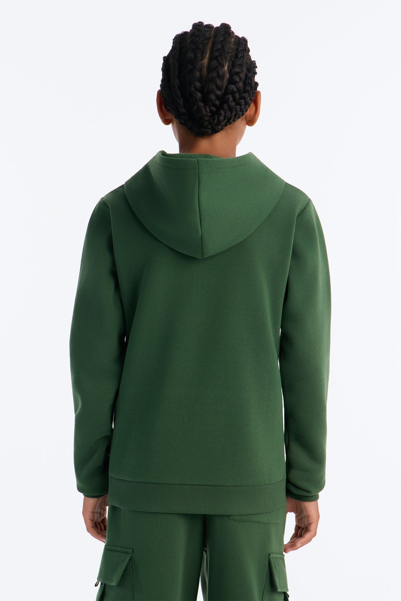 Mini Confidence Is Key Fleece Zip Hoodie - Olive image 3