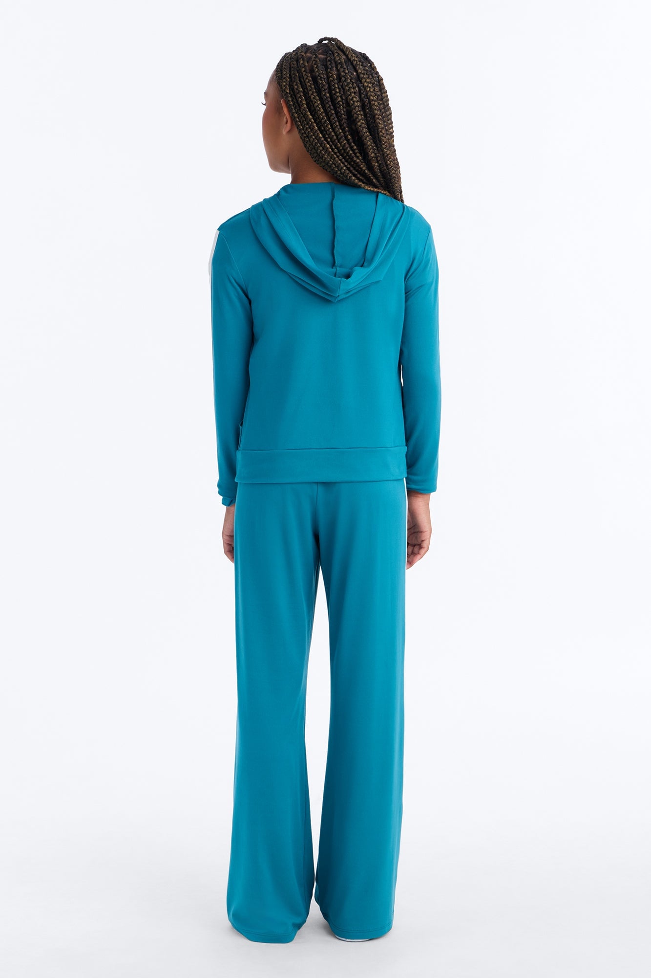 Mini Tennis Courts Wide Leg Pant Set - Teal image 3
