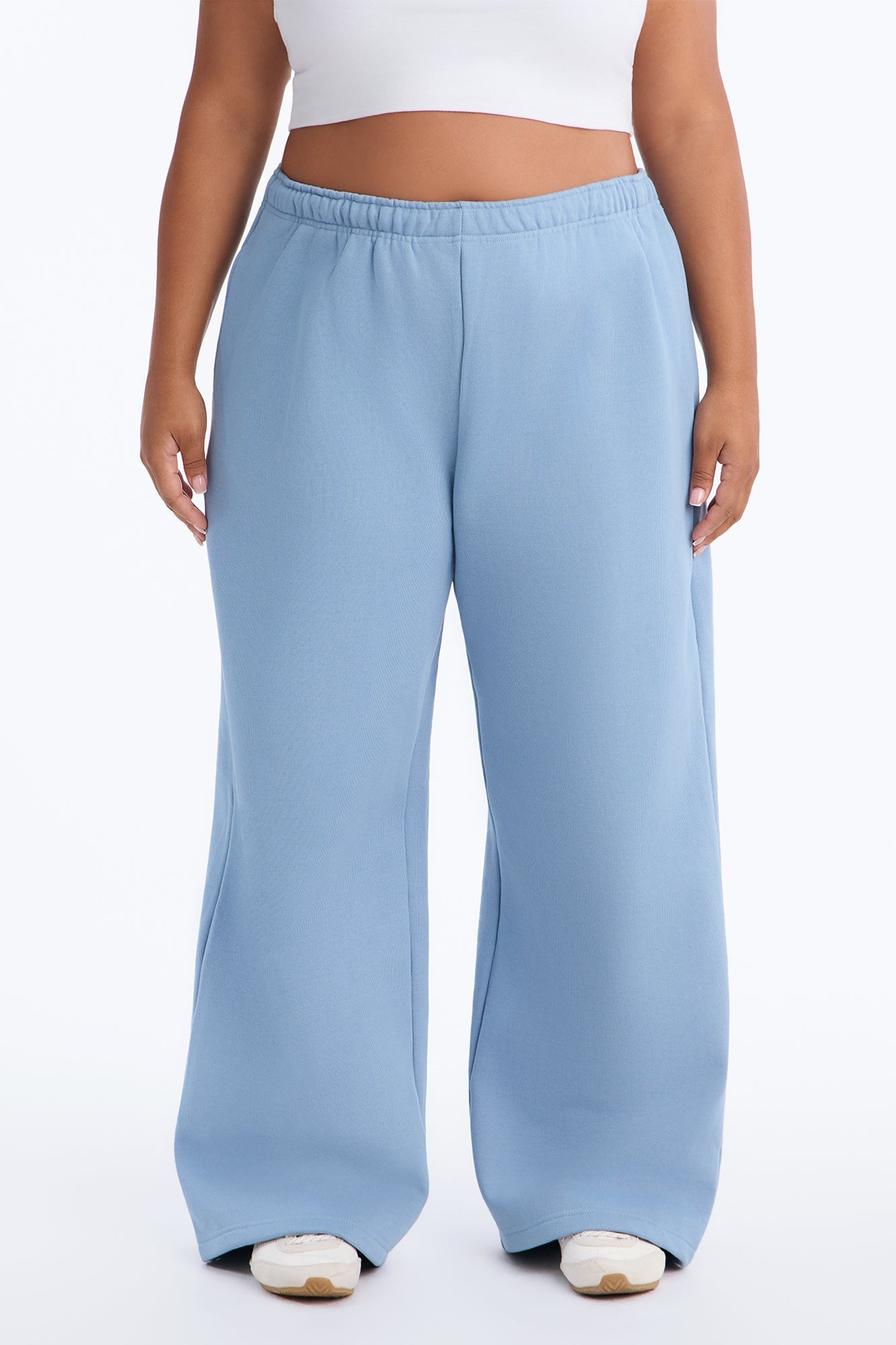 Libby Fleece Straight Leg Sweatpant - Slate Blue image 2