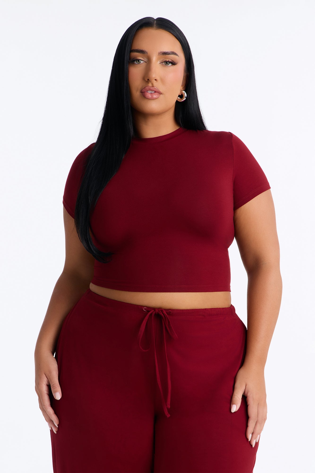 Grab And Go Pant Set - Burgundy image 2
