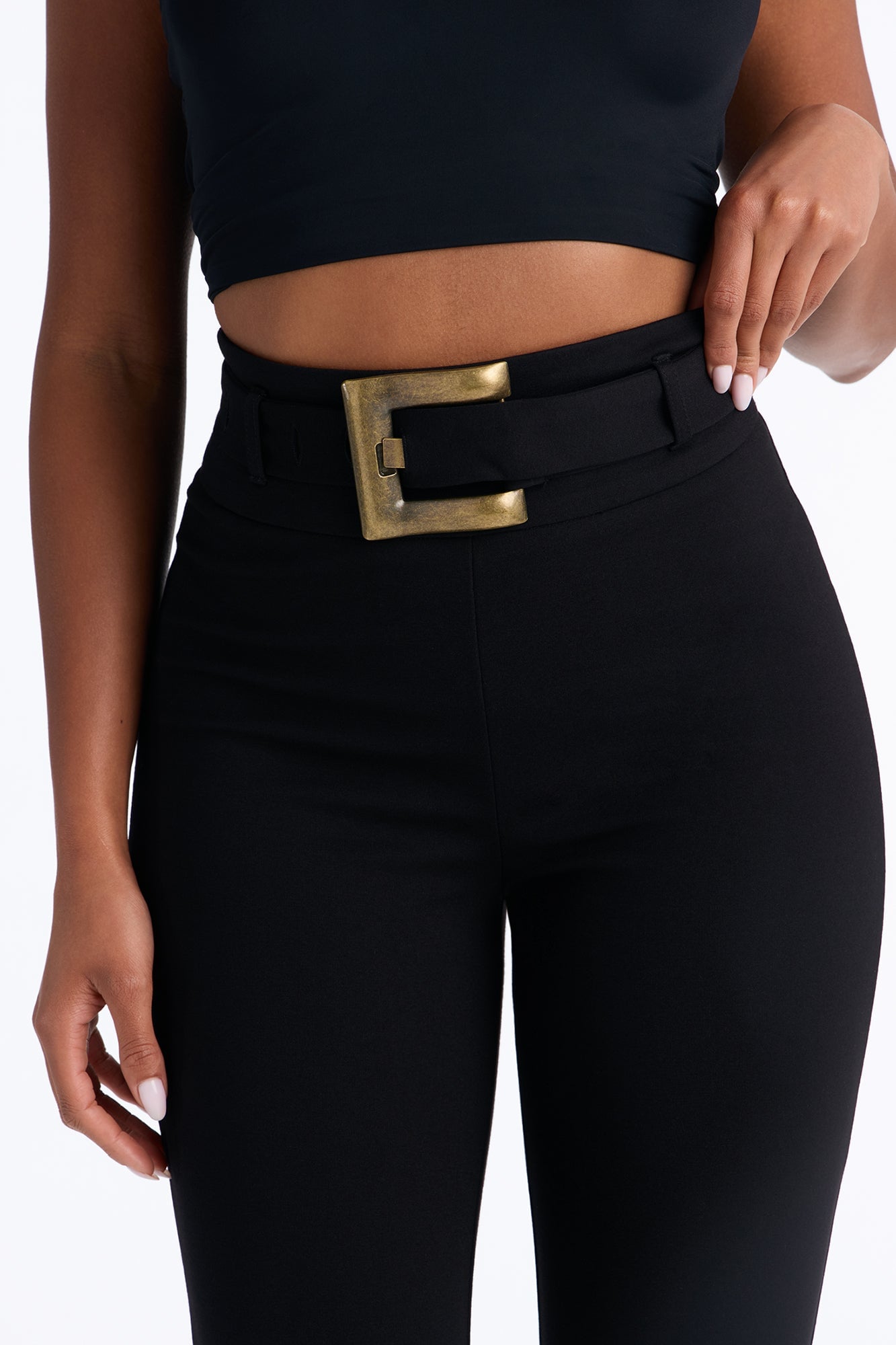 Kailany High Rise Capri Skinny Pant - Black image 6