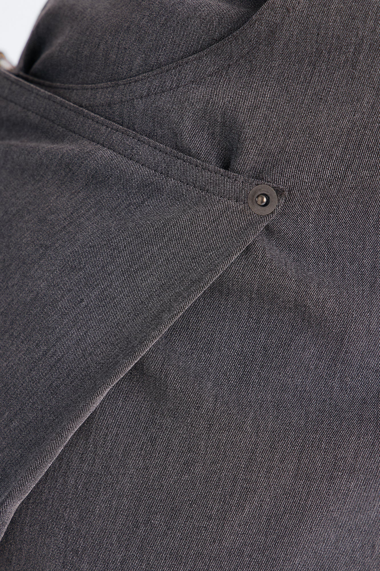 Presley Paneled Wrap Wide Leg Trouser - Charcoal image 3