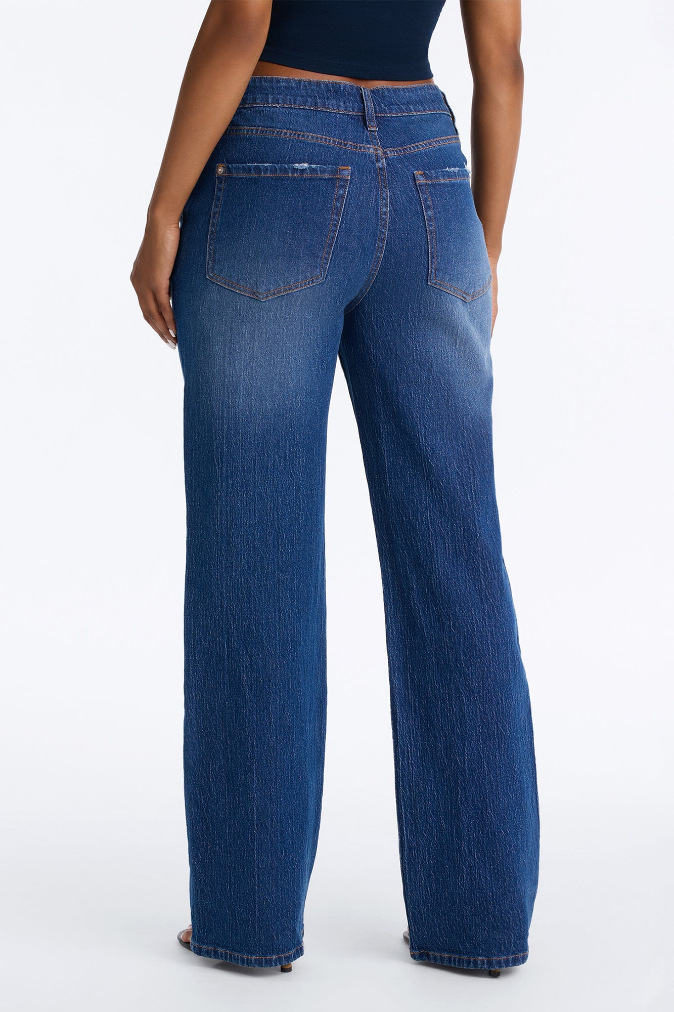 Next Chapter High Rise Stretch Straight Leg Jeans - Dark Wash image 7