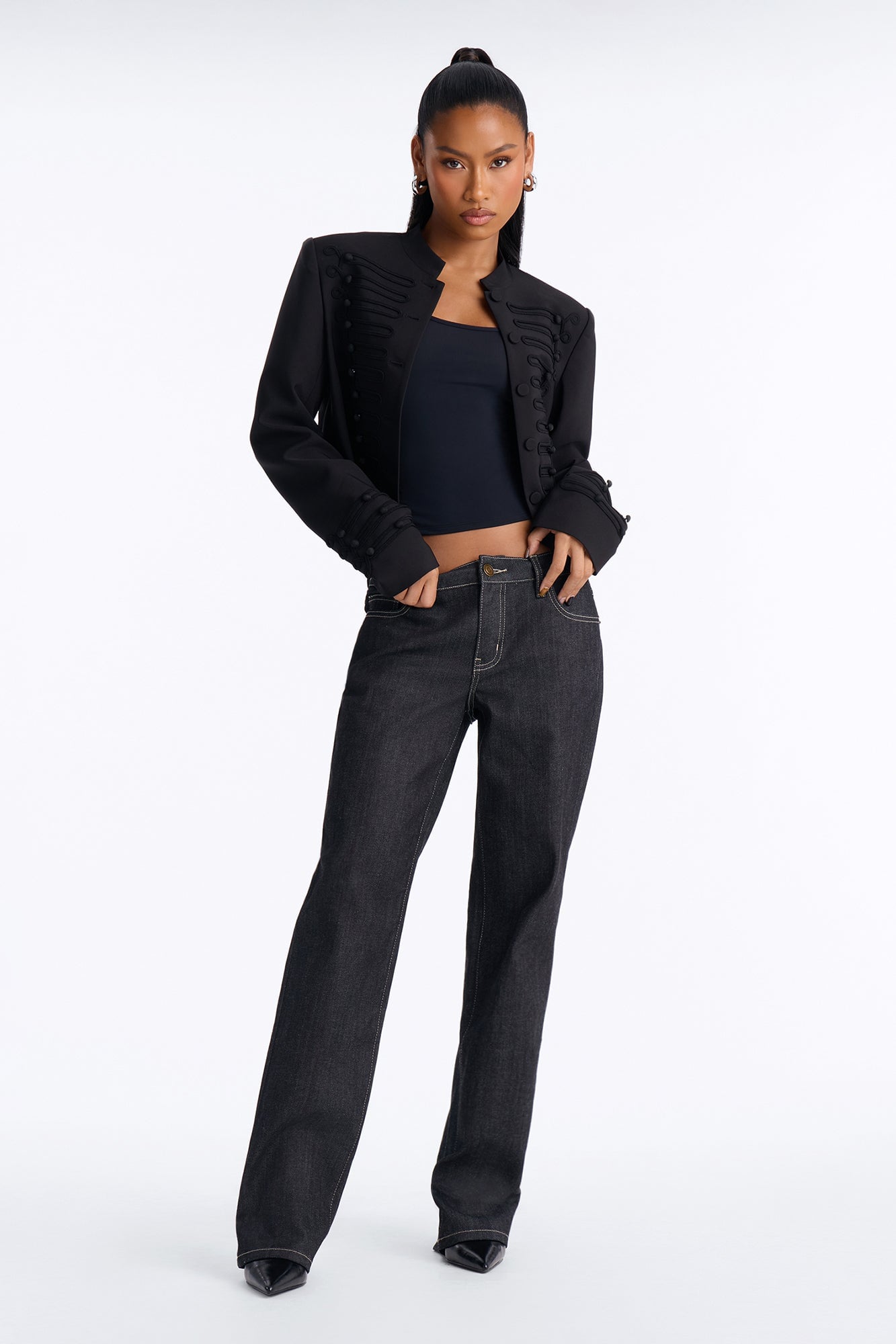 On The Runway Classic Straight Leg Jeans - Dark Denim image 6