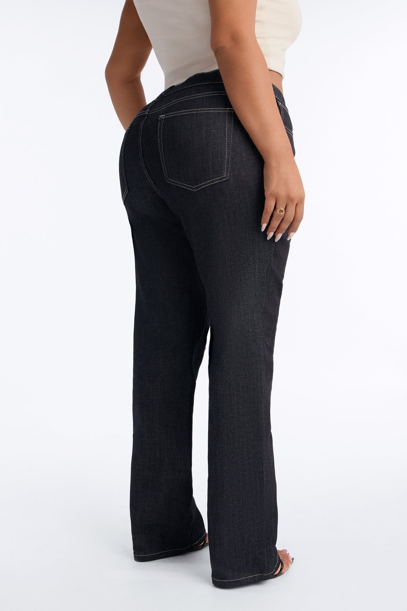On The Runway Classic Straight Leg Jeans - Dark Denim image 4