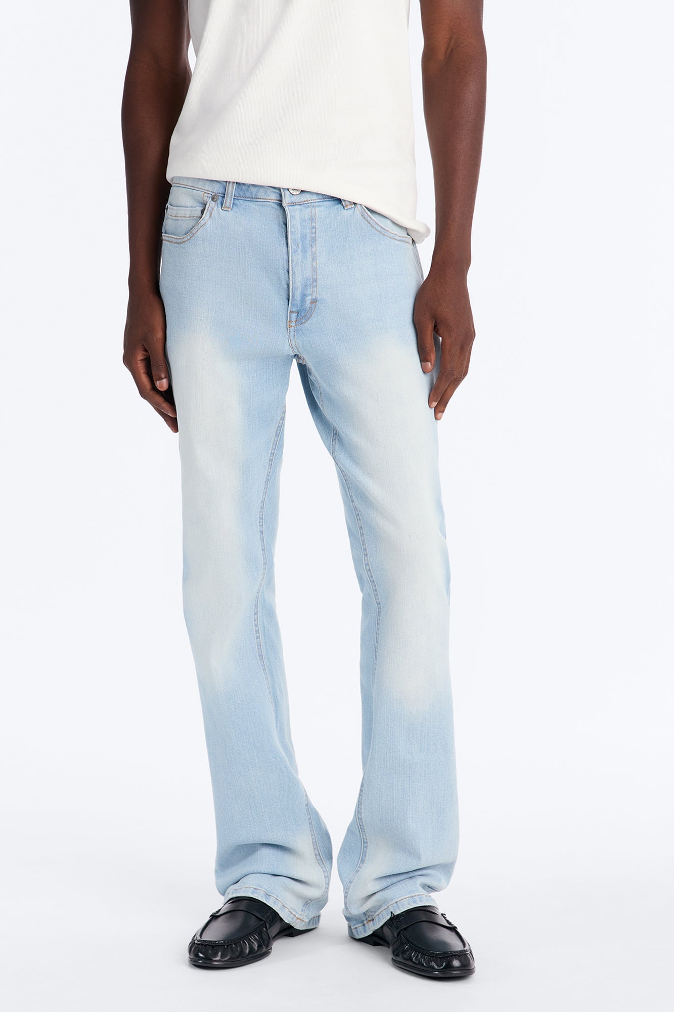 Essential Stacked Skinny Flare Stretch Jean - Light Wash image 6