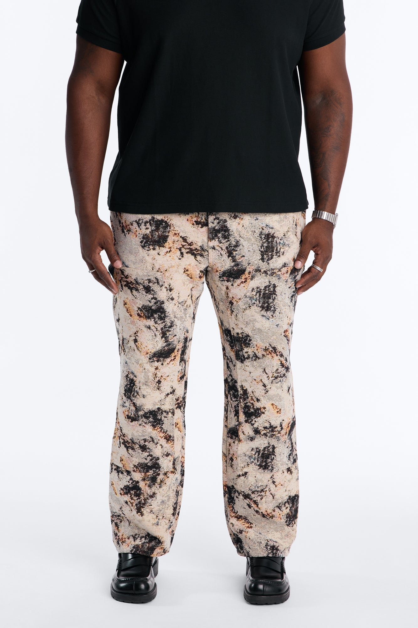 Straight Savannah Tapestry Carpenter Pant - Brown/combo image 2